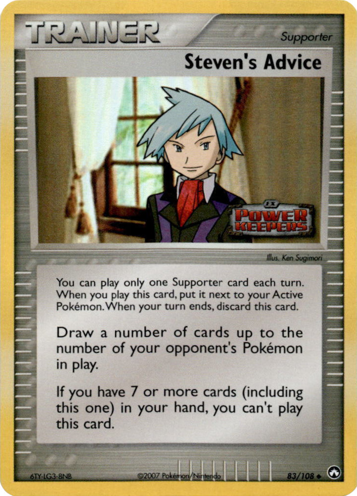 Pokemon | Steven's Advice (83/108) (Stamped) [EX: Power Keepers] | The Nerd Merchant
