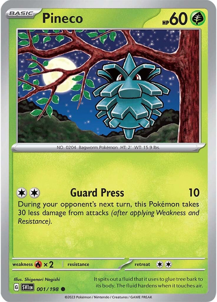 Pokemon | Pineco (001/198) [Scarlet & Violet: Base Set] | The Nerd Merchant