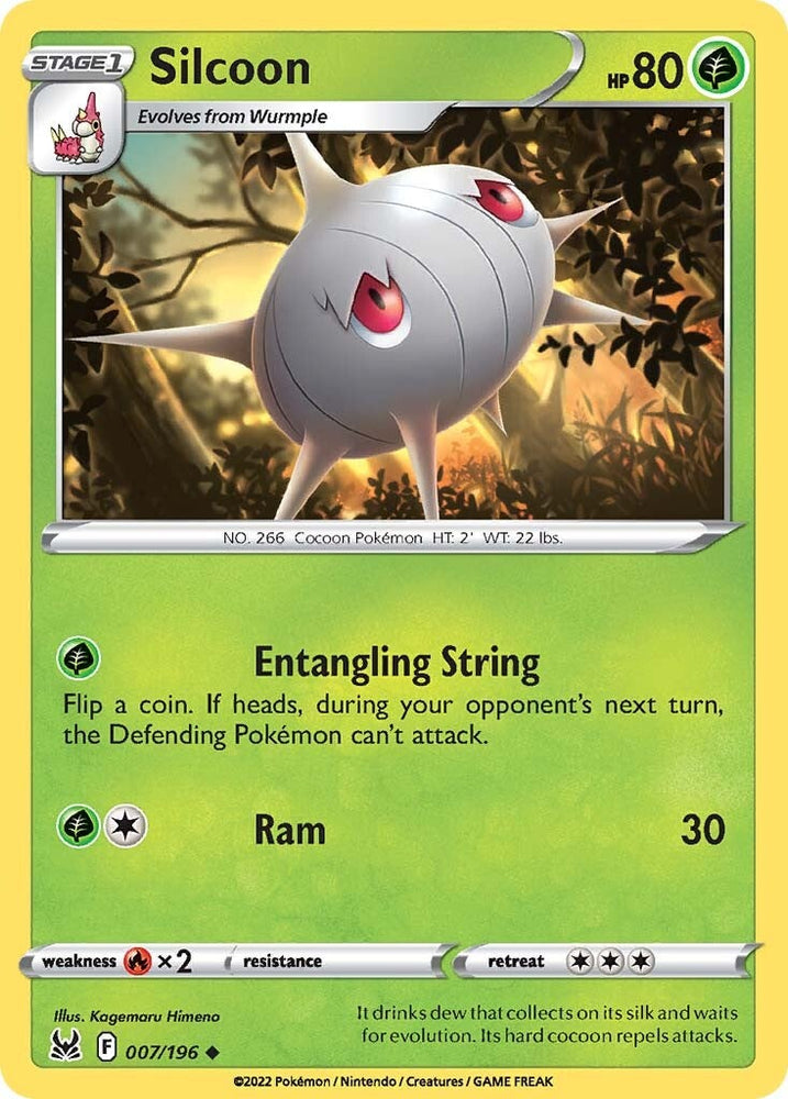 Pokemon | Silcoon (007/196) [Sword & Shield: Lost Origin] | The Nerd Merchant