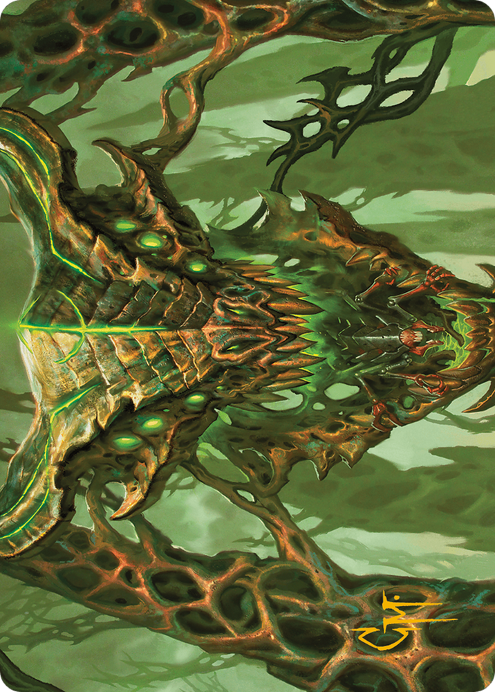 Magic | Colossal Dreadmask Art Card (Gold-Stamped Signature) [Modern Horizons 3 Art Series] | The Nerd Merchant