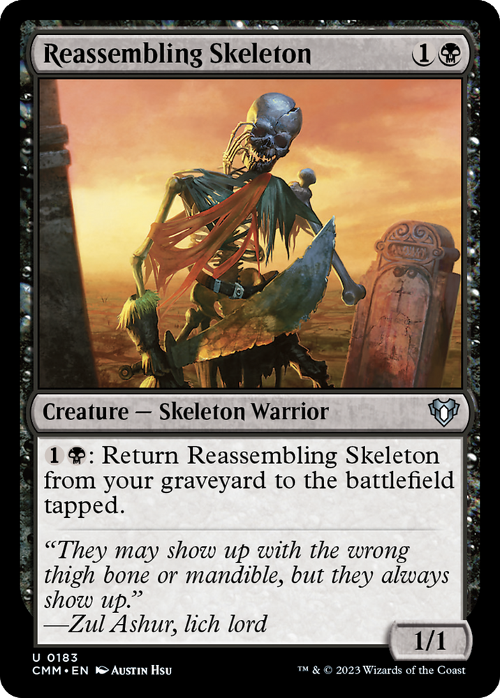 Magic | Reassembling Skeleton [Commander Masters] | The Nerd Merchant