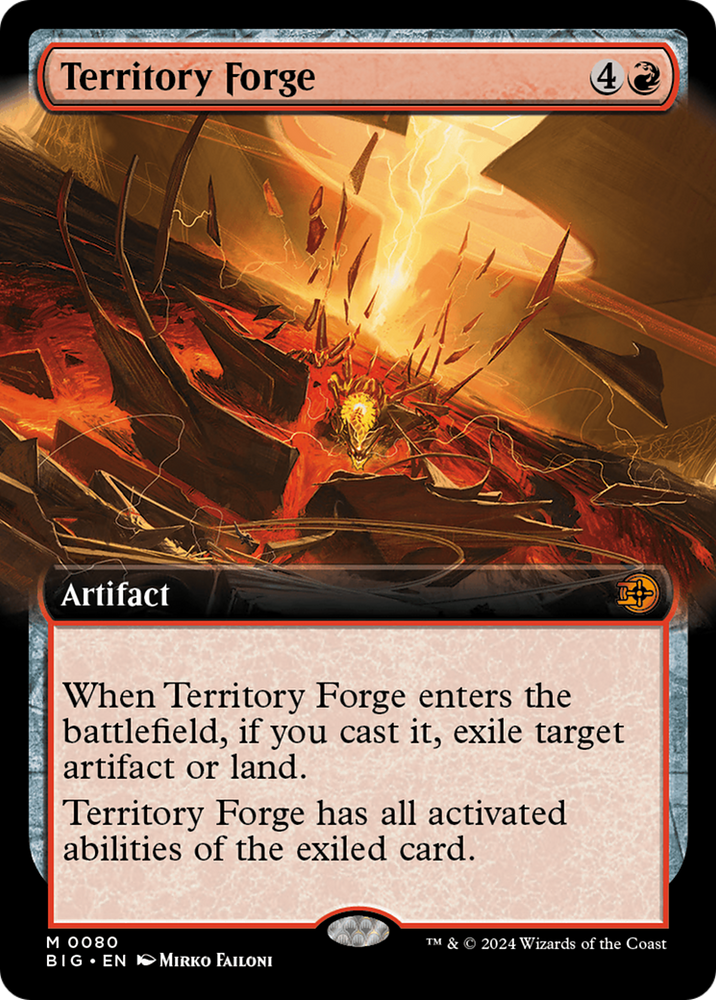 Magic | Territory Forge (Extended Art) [Outlaws of Thunder Junction: The Big Score] | The Nerd Merchant