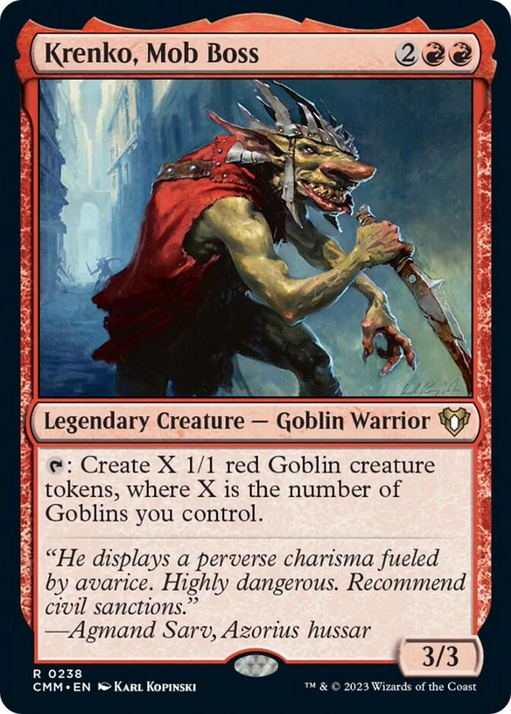 Magic | Krenko, Mob Boss [Commander Masters] | The Nerd Merchant