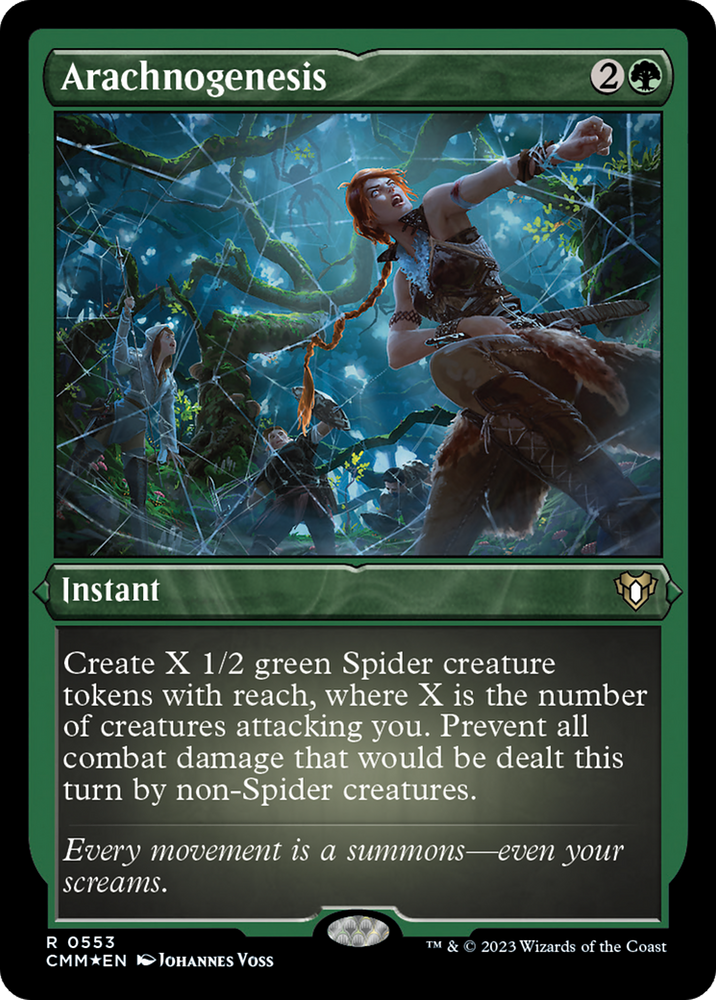 Magic | Arachnogenesis (Foil Etched) [Commander Masters] | The Nerd Merchant