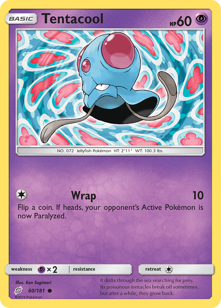 Pokemon | Tentacool (60/181) [Sun & Moon: Team Up] | The Nerd Merchant