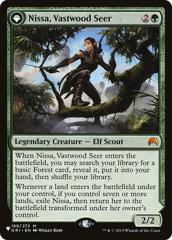 Nissa, Vastwood Seer // Nissa, Sage Animist [Secret Lair: From Cute to Brute]