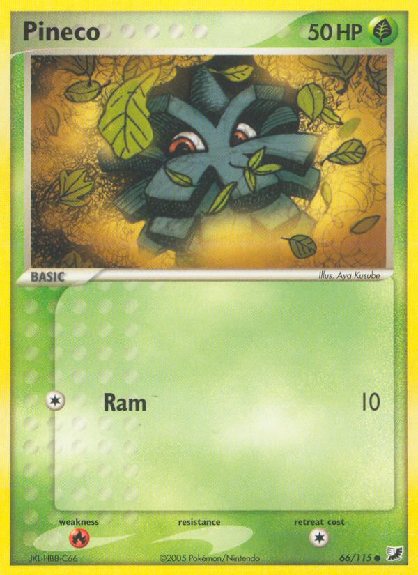 Pokemon | Pineco (66/115) [EX: Unseen Forces] | The Nerd Merchant