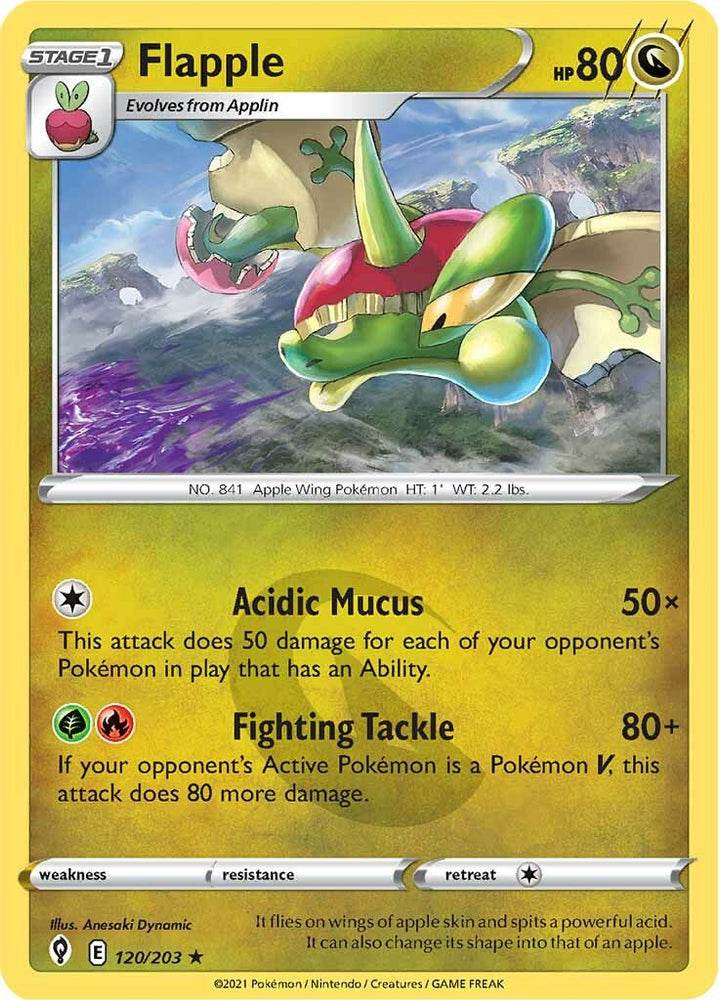Pokemon | Flapple (120/203) [Sword & Shield: Evolving Skies] | The Nerd Merchant