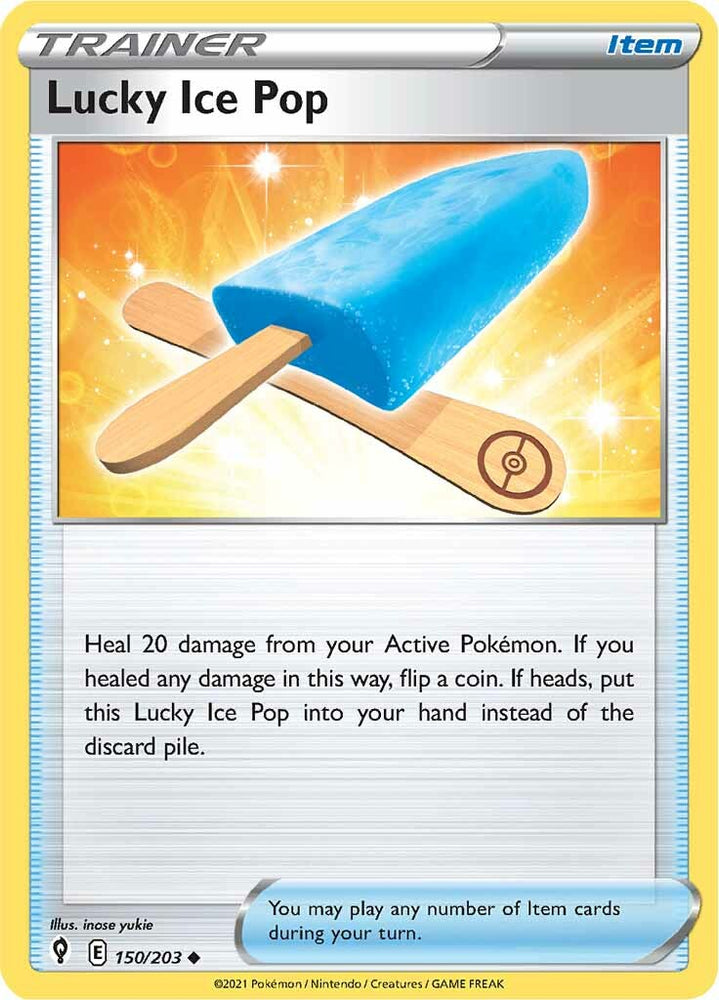 Pokemon | Lucky Ice Pop (150/203) [Sword & Shield: Evolving Skies] | The Nerd Merchant