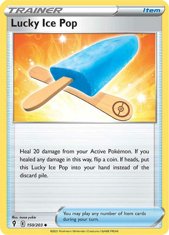 Pokemon | Lucky Ice Pop (150/203) [Sword & Shield: Evolving Skies] | The Nerd Merchant