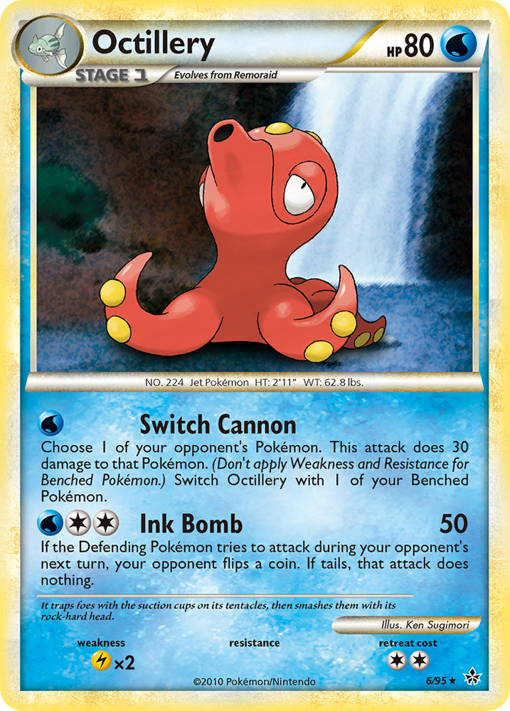 Pokemon | Octillery (6/95) [HeartGold & SoulSilver: Unleashed] | The Nerd Merchant