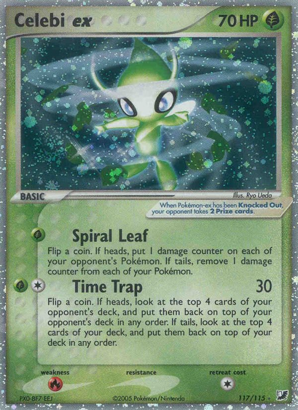 Pokemon | Celebi ex (117/115) [EX: Unseen Forces] | The Nerd Merchant
