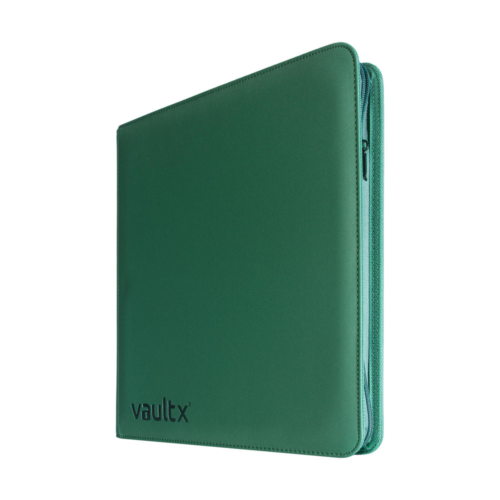 Vault X 12-Pocket Exo-Tec® Zip Binder (Metallic Green)