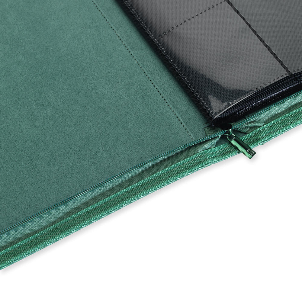 Vault X 12-Pocket Exo-Tec® Zip Binder (Metallic Green)