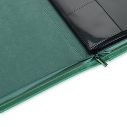 Vault X 12-Pocket Exo-Tec® Zip Binder (Metallic Green)