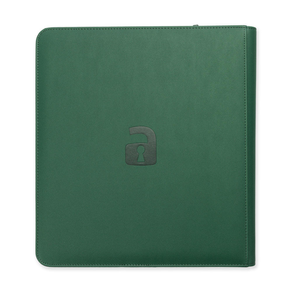 Vault X 12-Pocket Exo-Tec® Zip Binder (Metallic Green)