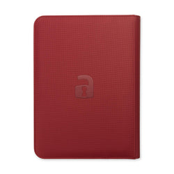Vault X 9-Pocket Exo-Tec® Zip Binder (Metallic Red)