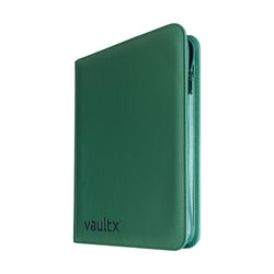 Vault X 9-Pocket Exo-Tec® Zip Binder (Metallic Green)