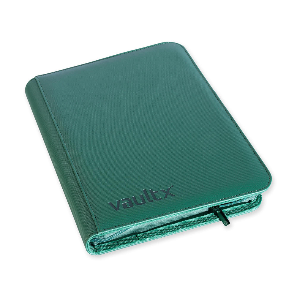 Vault X 9-Pocket Exo-Tec® Zip Binder (Metallic Green)