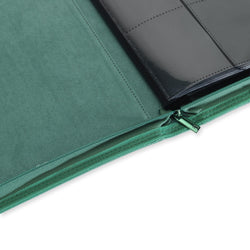 Vault X 9-Pocket Exo-Tec® Zip Binder (Metallic Green)