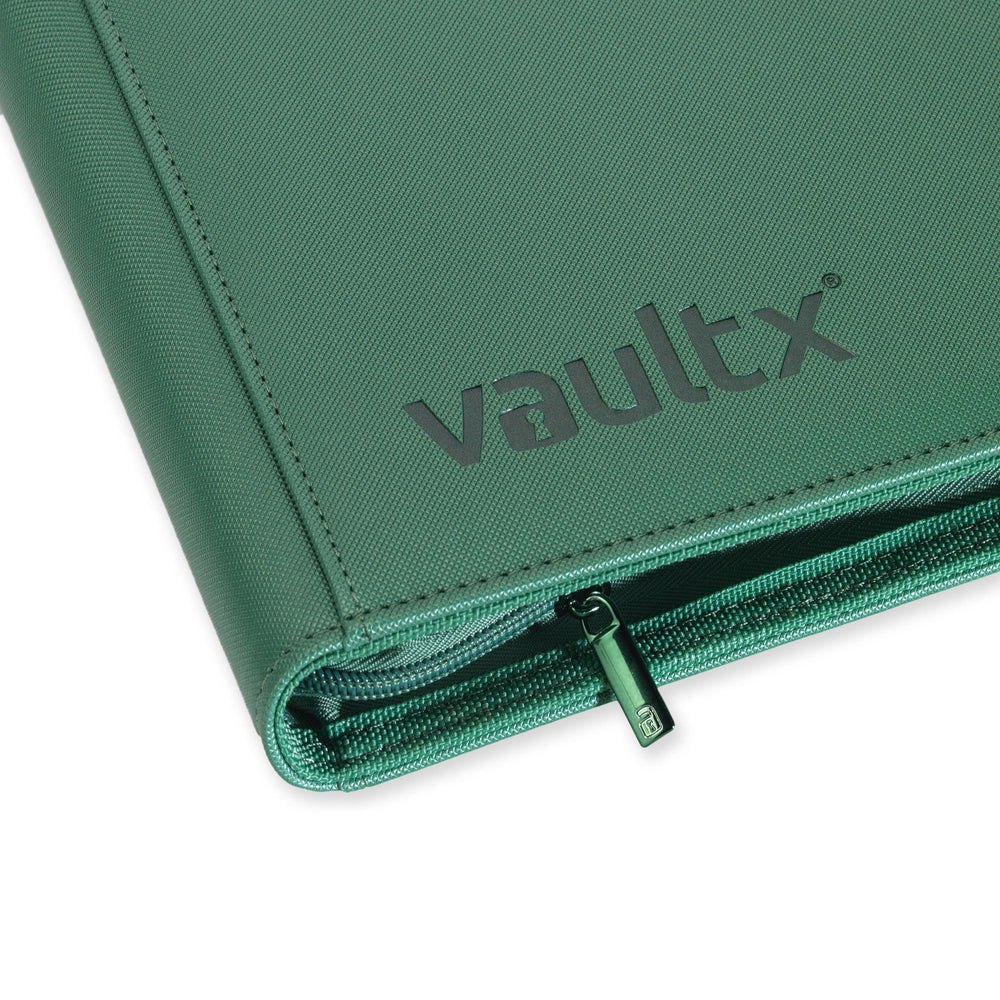 Vault X 9-Pocket Exo-Tec® Zip Binder (Metallic Green)
