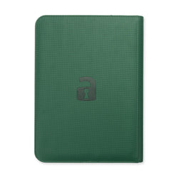 Vault X 9-Pocket Exo-Tec® Zip Binder (Metallic Green)