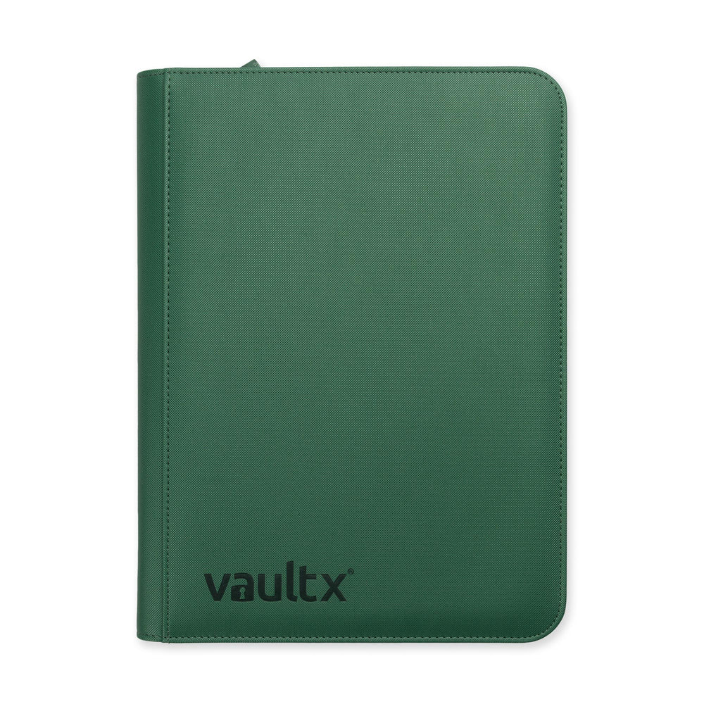 Vault X 9-Pocket Exo-Tec® Zip Binder (Metallic Green)