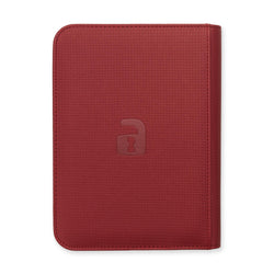 Vault X 4-Pocket Exo-Tec® Zip Binder (Metallic Red)