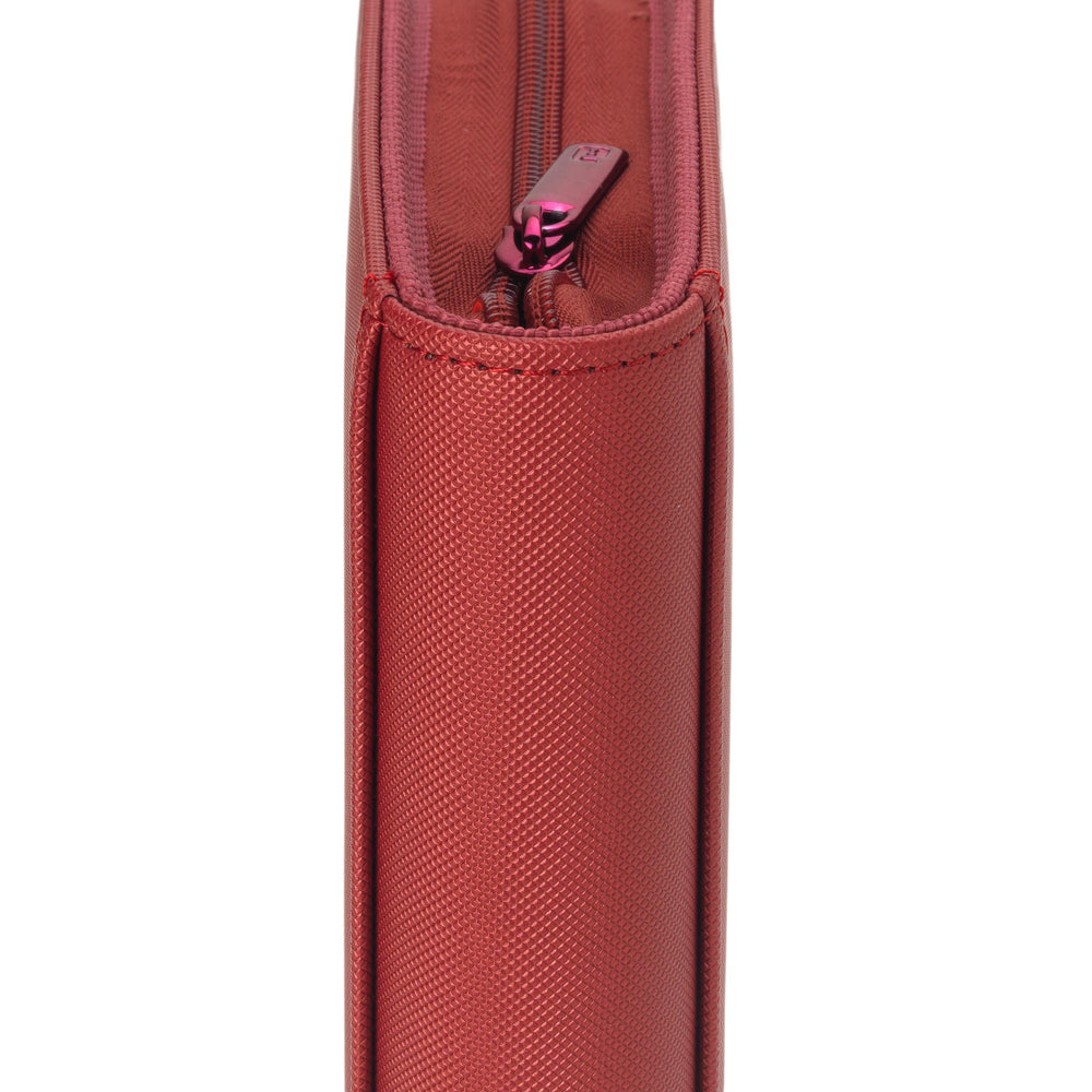 Vault X 4-Pocket Exo-Tec® Zip Binder (Metallic Red)