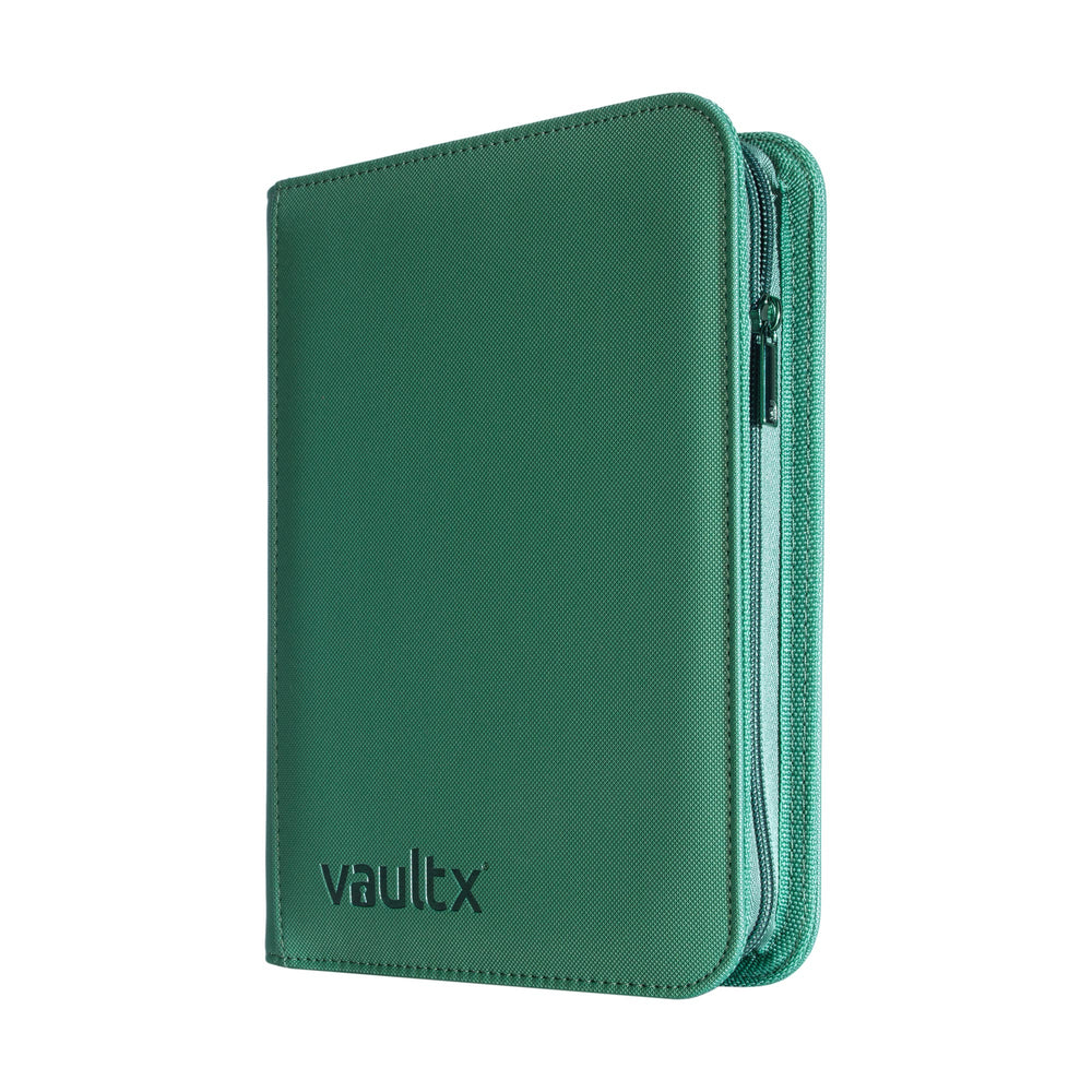 Vault X 4-Pocket Exo-Tec® Zip Binder (Metallic Green)