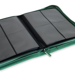 Vault X 4-Pocket Exo-Tec® Zip Binder (Metallic Green)