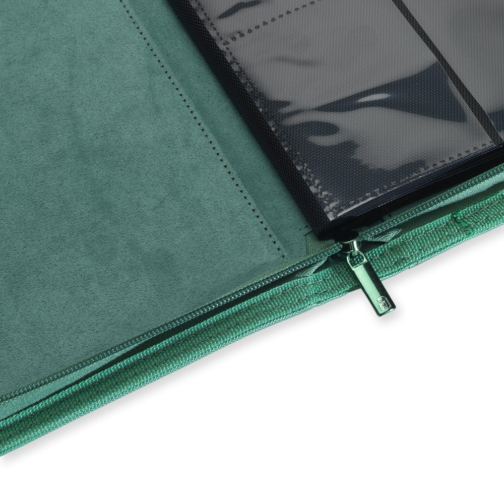 Vault X 4-Pocket Exo-Tec® Zip Binder (Metallic Green)