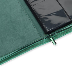 Vault X 4-Pocket Exo-Tec® Zip Binder (Metallic Green)