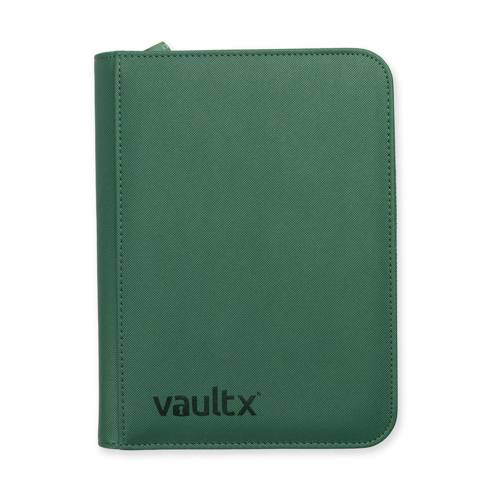 Vault X 4-Pocket Exo-Tec® Zip Binder (Metallic Green)