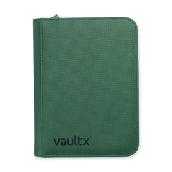 Vault X 4-Pocket Exo-Tec® Zip Binder (Metallic Green)