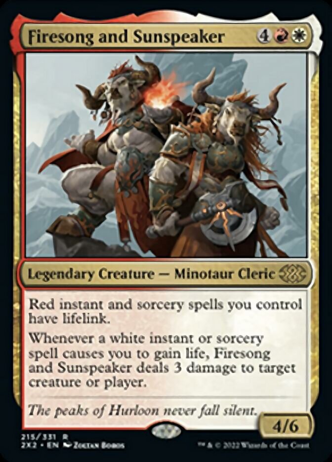 Magic | Firesong and Sunspeaker [Double Masters 2022] | The Nerd Merchant