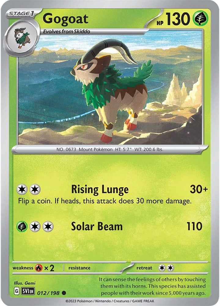 Pokemon | Gogoat (012/198) [Scarlet & Violet: Base Set] | The Nerd Merchant