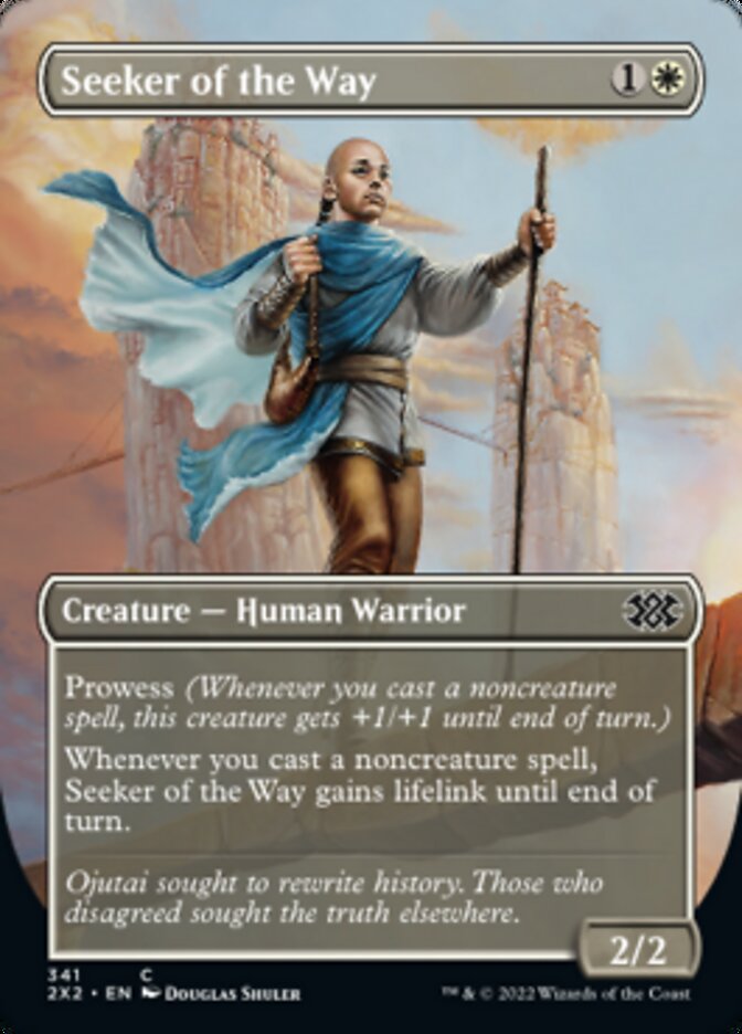 Magic | Seeker of the Way (Borderless Alternate Art) [Double Masters 2022] | The Nerd Merchant