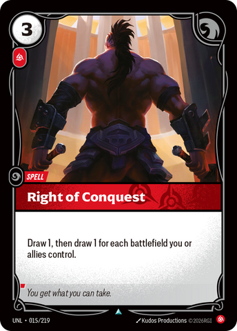 Right of Conquest - Unleashed (015/219)
