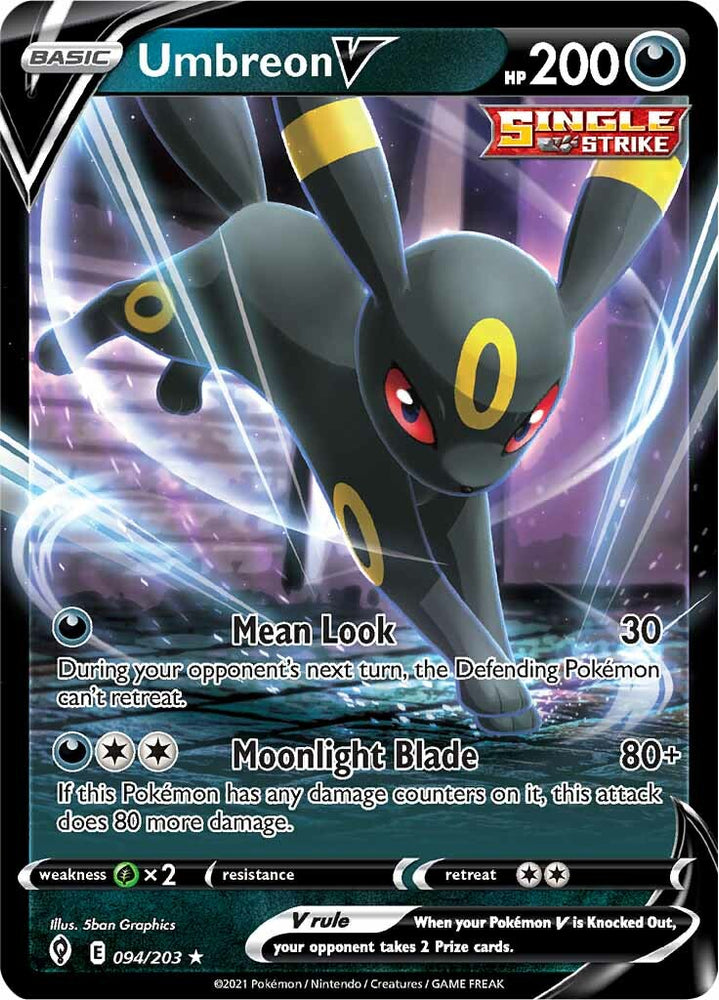 Pokemon | Umbreon V (094/203) [Sword & Shield: Evolving Skies] | The Nerd Merchant