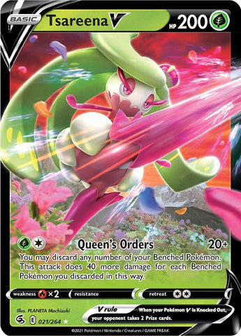 Pokemon | Tsareena V (021/264) [Sword & Shield: Fusion Strike] | The Nerd Merchant
