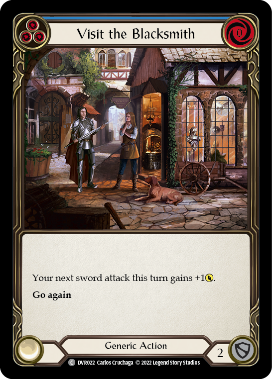 Flesh and Blood TCG | Visit the Blacksmith [DVR022] (Classic Battles: Rhinar vs Dorinthea) | The Nerd Merchant