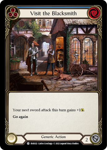 Flesh and Blood TCG | Visit the Blacksmith [DVR022] (Classic Battles: Rhinar vs Dorinthea) | The Nerd Merchant