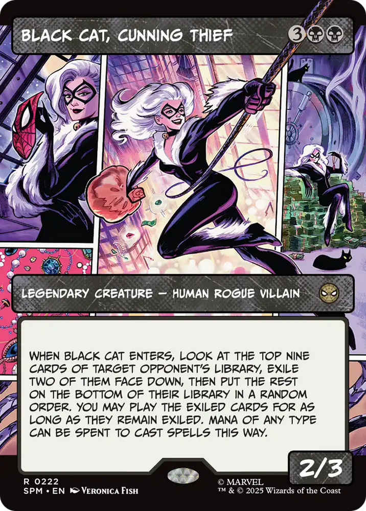Magic | Black Cat, Cunning Thief (Borderless) [Marvel's Spider-Man] | The Nerd Merchant