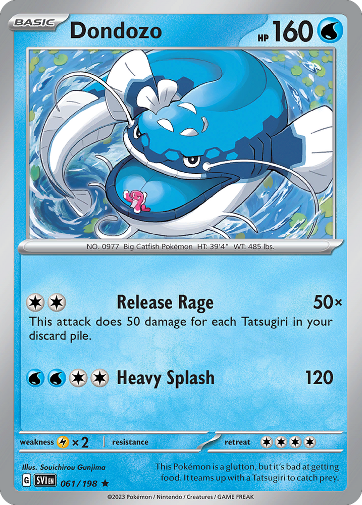 Pokemon | Dondozo (061/198) (Line Holo) [Scarlet & Violet: Base Set] | The Nerd Merchant