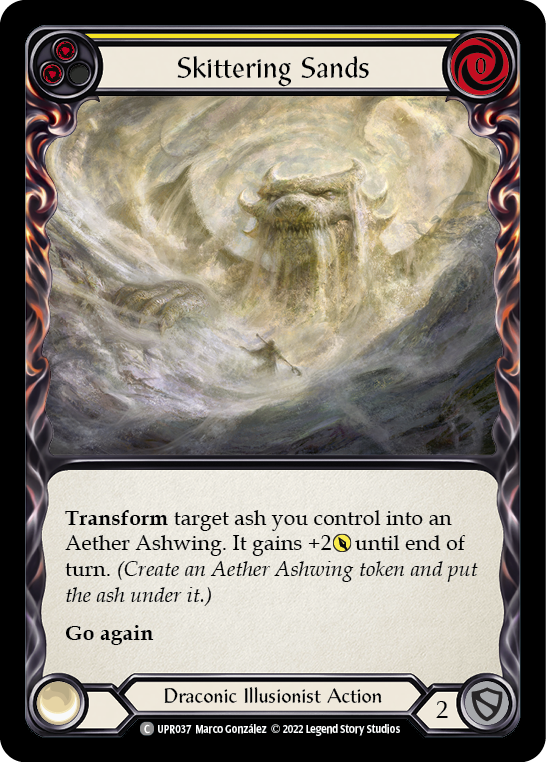 Flesh and Blood TCG | Skittering Sands (Yellow) [UPR037] (Uprising) | The Nerd Merchant