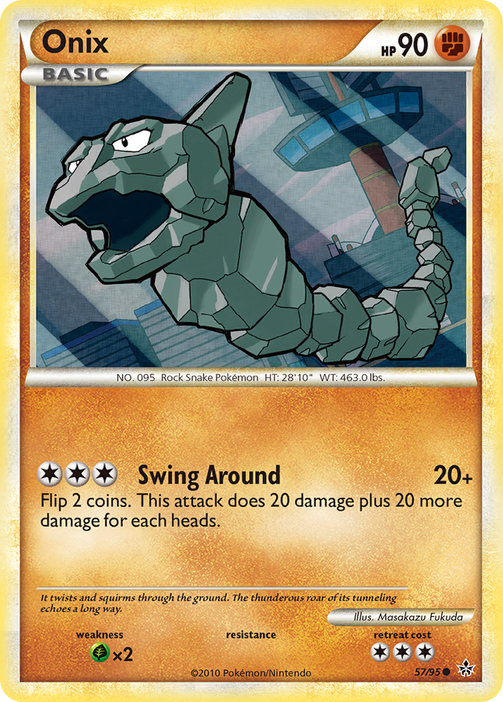 Pokemon | Onix (57/95) [HeartGold & SoulSilver: Unleashed] | The Nerd Merchant