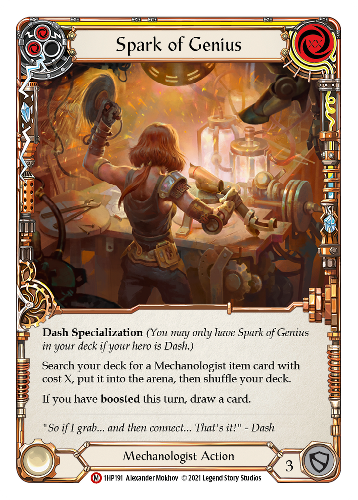 Flesh and Blood TCG | Spark of Genius [1HP191] (History Pack 1) | The Nerd Merchant