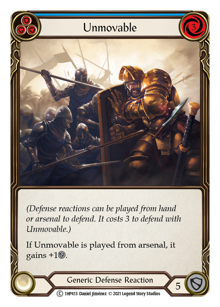 Flesh and Blood TCG | Unmovable (Blue) [1HP413] (History Pack 1) | The Nerd Merchant