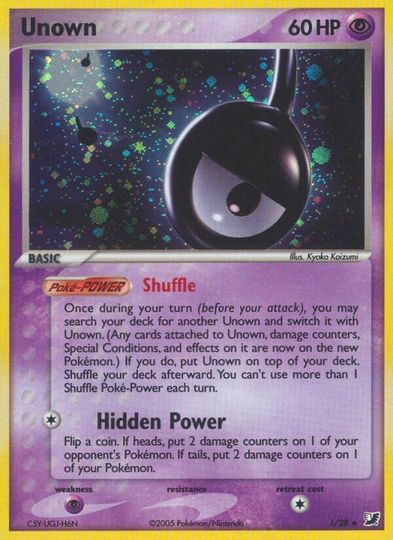 Pokemon | Unown (!) (!/28) [EX: Unseen Forces] | The Nerd Merchant